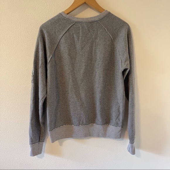 Slytherin Universal Studio Gray Crewneck Pullover Sweatshirt Spellout-Small - Picture 3 of 8